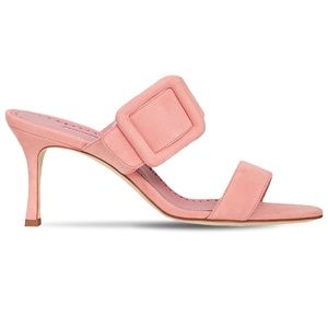 Manolo Blahnik 70 mm Gable suede sandal